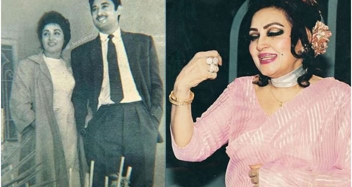 نور جہاں کی شوہر کے ہمراہ نایاب تصویر منظرِ عام پر