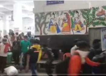 بہار اسٹیشن پر بھگدڑ ، ویڈیو وائرل