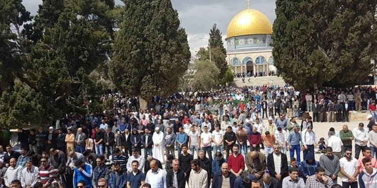 شعبان المعظم کے آخری جمعہ پر ہزاروں فلسطینیوں کی قبلہ اول آمد