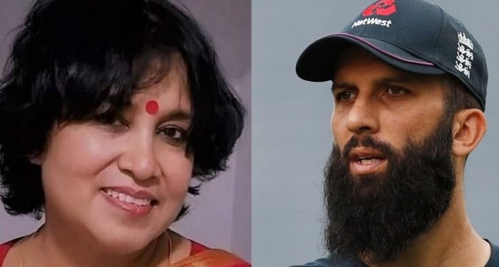 کرکٹر معین پر بدنام زمانہ تسلیمہ کا شرمناک ٹویٹ، لوگوں نے ایسے دیا جواب