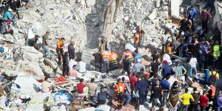 غزہ پر شدید ترین بمباری ،درجنوں فلسطینی شہری زندہ درگور