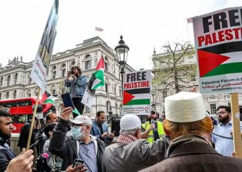 فلسطینیوں پر اسرائیلی مظالم کیخلاف لندن اور مانچسٹر میں مظاہرے
