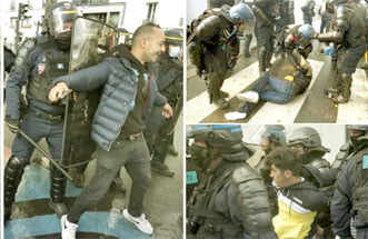 فرانس : فلسطین کی حمایت جرم ، مظاہرین پر بد ترین تشدد