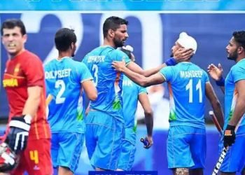 ٹوکیو اولمپک: انڈین ہاکی ٹیم نے اسپین کو 0-3 سے شکست دی