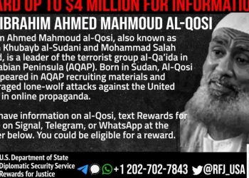 امریکہ کی القاعدہ کے سینئرلیڈر کی گرفتاری میں مدد دینے پر40 لاکھ ڈالرانعام کی پیش کش