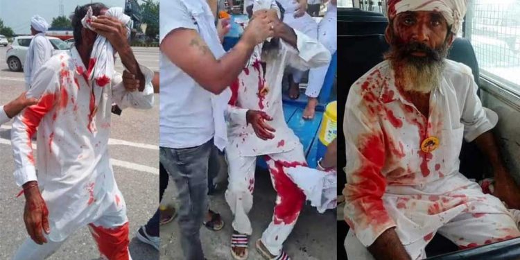 ہریانہ میں کسانوں پر برسیں لاٹھیاں،ڈی ایم نے سر پھوڑ دینے کا حکم دیا،ویڈیو وائرل