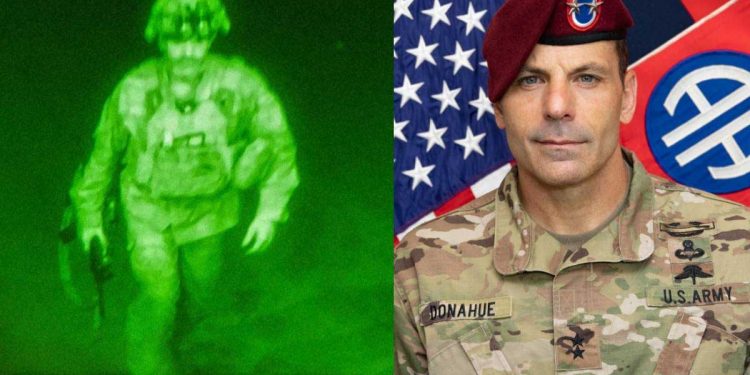 افغانستان چھوڑنے والے آخری امریکی فوجی کی تصویر منظرعام پر