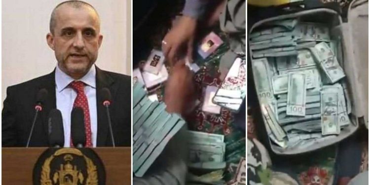 سابق افغان نائب صدر امر اللّٰہ صالح کے گھر سے لاکھوں ڈالرز، سونا اور قیمتی موبائل برآمد