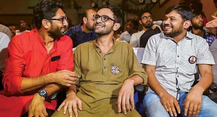 کنہیا ، جگنیش کانگریس میں ،عمر خالد جیل میں!