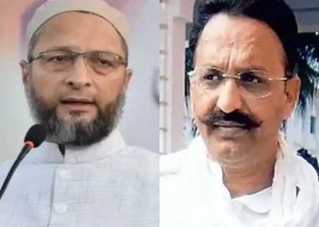 مایاوتی کو اویسی کا جواب، مختار انصاری ٹکٹ لیں اور جس سیٹ سے چاہیں لڑیں