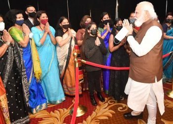 وزیر اعظم مودی کا امریکہ پہنچنے پر شاندار استقبال