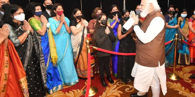 وزیر اعظم مودی کا امریکہ پہنچنے پر شاندار استقبال