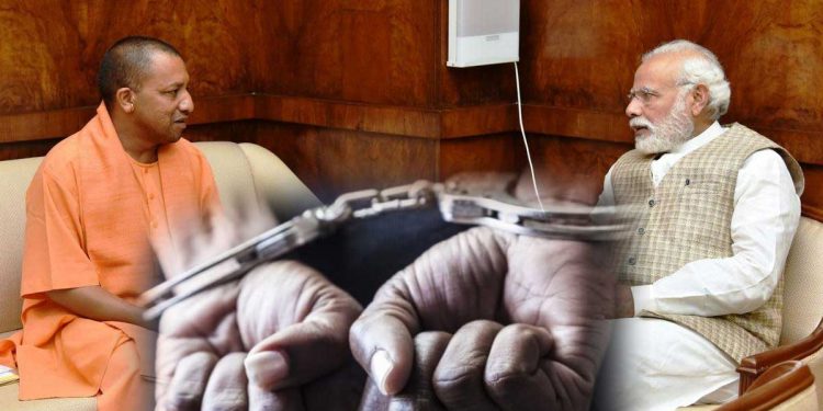 اترپردیش: یوگی اور مودی پر ویڈیو پوسٹ کرنے والے دو افراد گرفتار