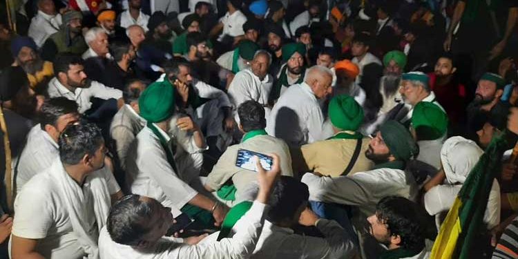 کسانوں کا کرنال سکریٹریٹ کے باہر غیرمعین مدت کا دھرناشروع!
