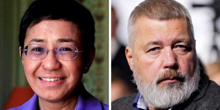 نوبل انعام یافتہ نے امن کا نوبل انعام تمام صحافیوں کے نام وقف کیا