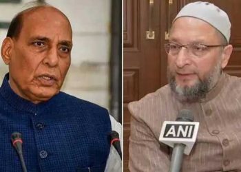 یہ لوگ گاندھی کی جگہ ساورکر کوبابائے قوم بنادیں گے ، راج ناتھ پر اویسی کا پلٹ وار