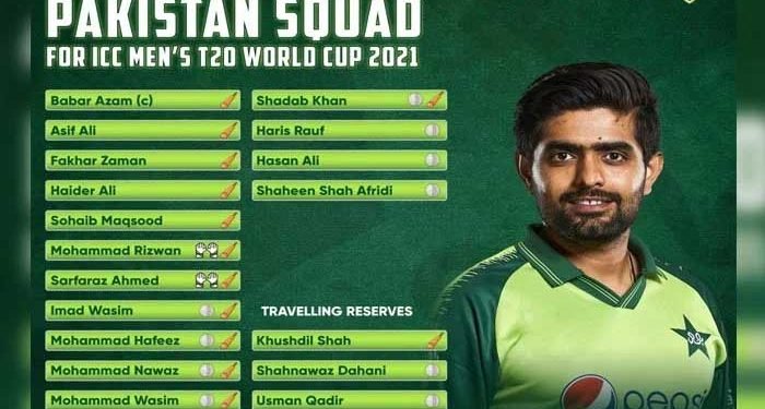 20- ٹونٹی ورلڈ کپ کےلیے پاکستانی اسکواڈ میں 3 تبدیلیاں