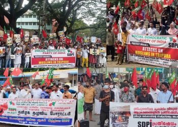 تریپورہ مسلم مخالف تشدد کے خلاف ایس ڈی پی آئی نے کیا ملک گیر احتجاج