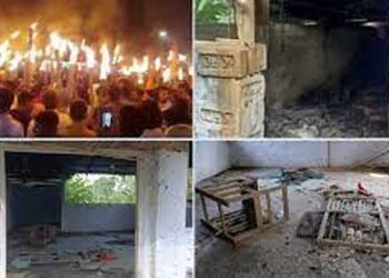 ہندوتوا وادی مظاہرین کے ہاتھوں تریپورہ کی 16 مساجد میں توڑ پھوڑ، 3 مساجد نذر آتش: اے پی سی آر
