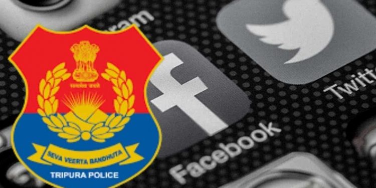 تریپورہ پولیس کا102سوشل اکاؤنٹس ہولڈر کو یو اے پی اے کے تحت نوٹس