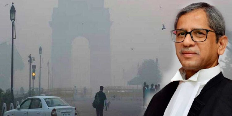 فضائی آلودگی سے زیادہ آلودگی ٹی وی چینلوں کی بحث پھیلا رہے ہیں: چیف جسٹس این وی رمن
