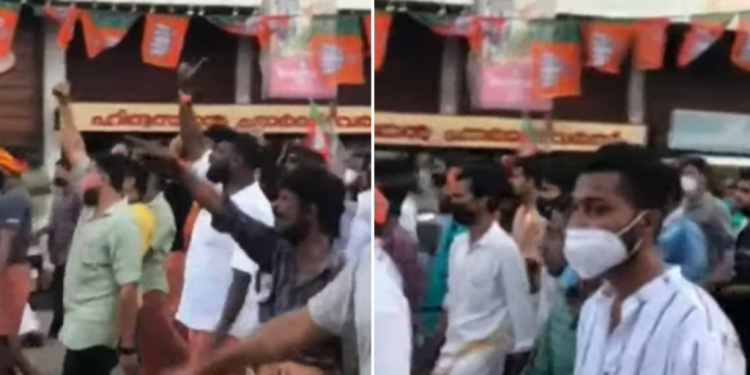 پانچوں وقت کی نماز کے لیے کوئ مسجد نہیں ہوگی ،کیرل میں بی جے پی کے یوتھ ونگ کی دھمکی،مقدمہ درج