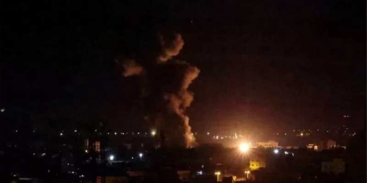 نئے سال کی پہلی رات میں غزہ پر بمباری