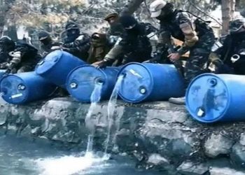 طالبان نے تین ہزار لیٹر شراب دریا میں بہادی
