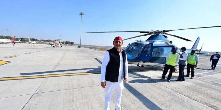 دہلی میں روکا گیا تھا ہیلی کاپٹر-اکھلیش کا الزام، کہا:’ ہارتی ہوئی بی جے پی کی مایوس کن سازش‘