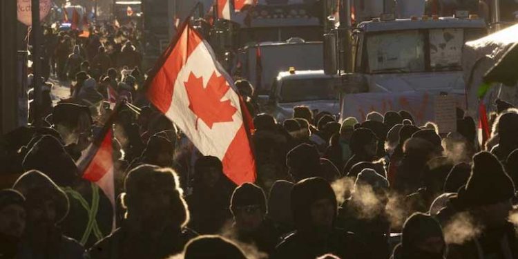 کینیڈا: مظاہروں کے سبب دارالحکومت میں ایمرجنسی نافذ