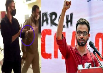 عمر خالد کو ہتھکڑیاں لگا کر عدالت لایا گیا، جج نے جاری کیا نوٹس