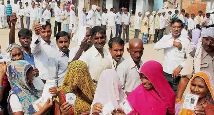 یوپی انتخابات: پانچویں مرحلہ کے دوران دوپہر ایک بجے تک 34.83 فیصد ووٹنگ