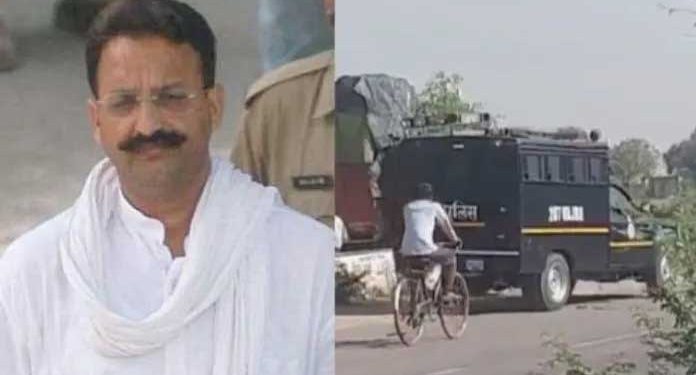مختار انصاری کو لکھنؤ لے جانے والی پولیس وین راستے میں خراب، اہل خانہ کو جان کا خطرہ