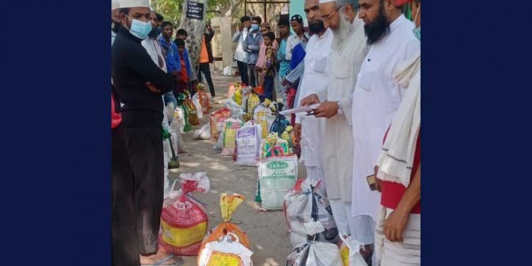 جمعیۃ علماء ہند صوبہ دہلی کی جانب سے رمضان کٹس کی تقسیم
