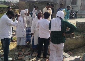 بلڈوزر کارروائی کے بعد ایس ڈی پی آئی کے وفد کا جامعہ اشرفیہ مبارک پور کا دورہ
