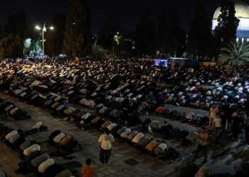 جمعہ میں ڈیڑھ لاکھ اور تراویح میں ایک لاکھ فلسطینیوں کی قبلہ اول آمد