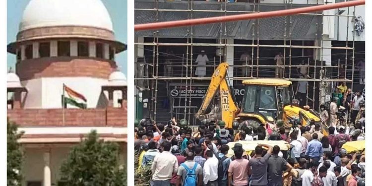 شاہین باغ میں بلڈوزر: سپریم کورٹ کا سماعت سے انکار، کہا عدالت کو سیاسی پلیٹ فارم نہ بنائیں