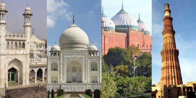 تاریخی مساجد اور مسلم دور کی یادگاریں نشانے پر