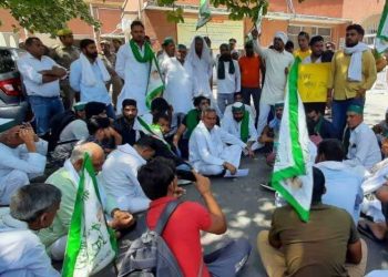 اگنی پتھ اسکیم کے خلاف سنیکت کسان مورچہ کا احتجاج
