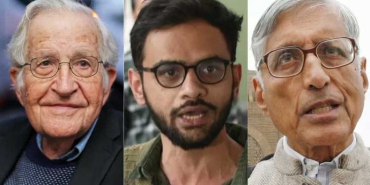 نوم چومسکی اور راج موہن گاندھی نے عمر خالد کی رہائی کی مانگ کی، کیا کہا؟
