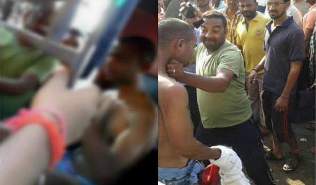گربا گیے دو مسلم نوجوانوں کی پٹائ،نیم برہنہ کردیا