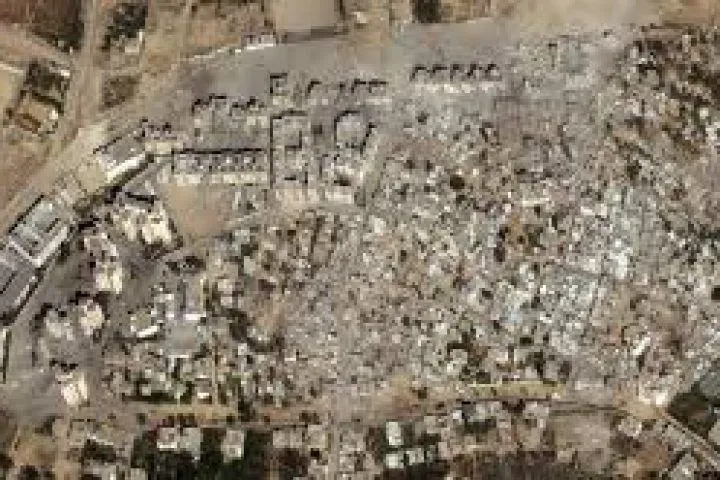 New satellite images of Gaza destruction