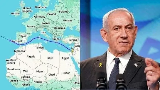 Netanyahu takes long route to US due to war crimes fear