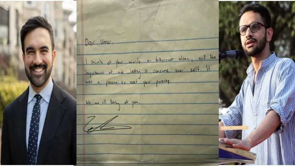 Zohran Mamdani Umar Khalid Letter